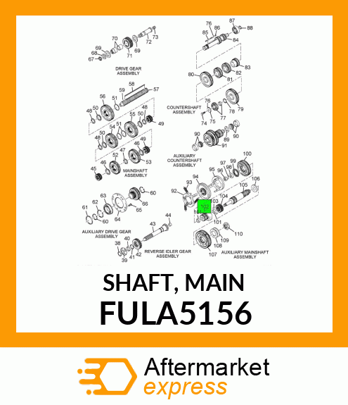 SHAFT, MAIN FULA5156