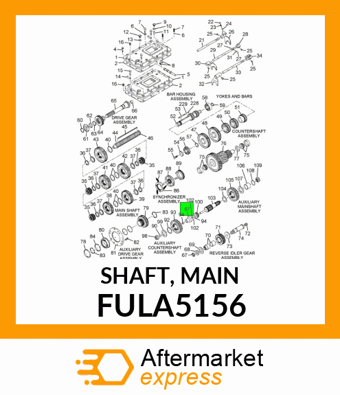 SHAFT, MAIN FULA5156