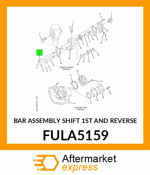 BAR ASSEMBLY SHIFT 1ST AND REVERSE FULA5159