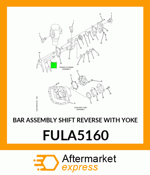 BAR ASSEMBLY SHIFT REVERSE WITH YOKE FULA5160