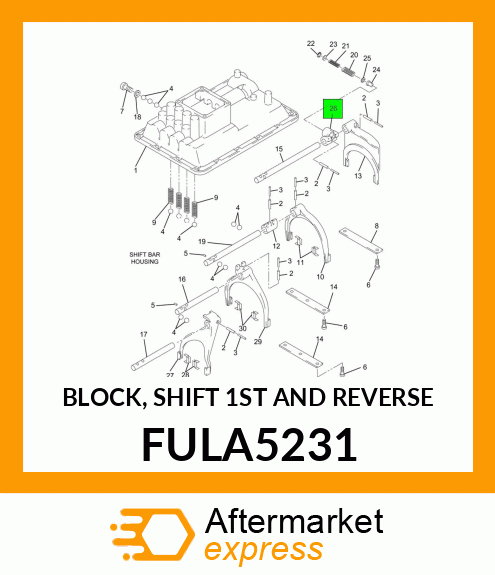 BLOCK, SHIFT 1ST AND REVERSE FULA5231