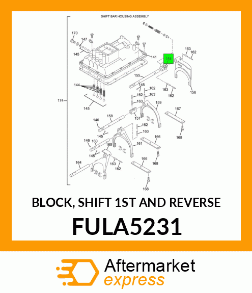 BLOCK, SHIFT 1ST AND REVERSE FULA5231