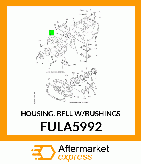 HOUSING, BELL W/BUSHINGS FULA5992