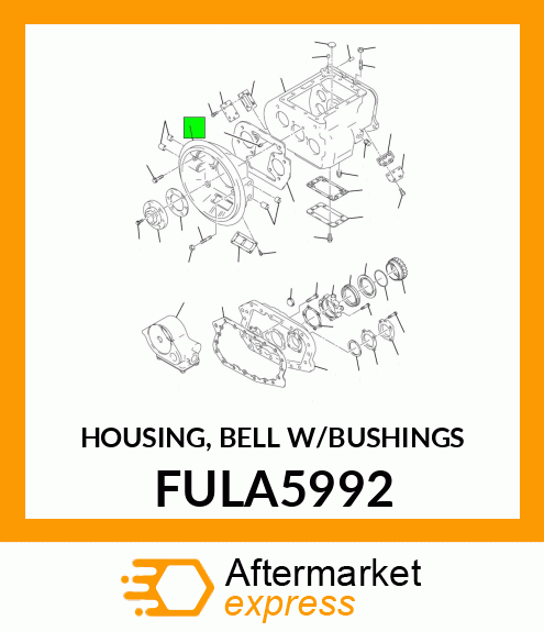 HOUSING, BELL W/BUSHINGS FULA5992