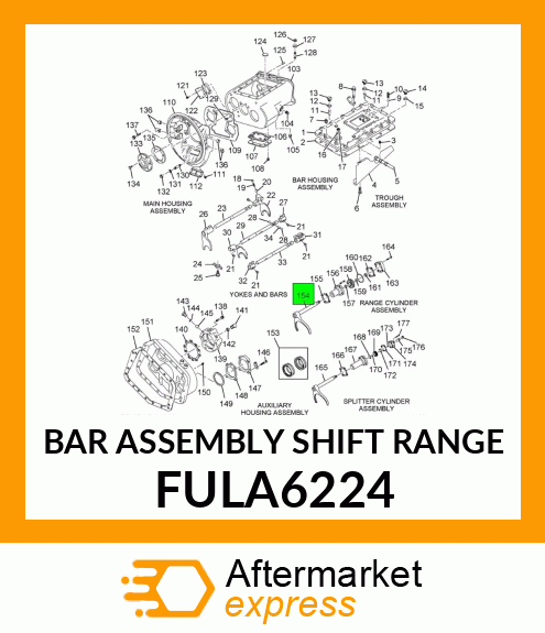 BAR ASSEMBLY SHIFT RANGE FULA6224