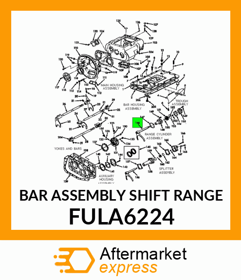 BAR ASSEMBLY SHIFT RANGE FULA6224