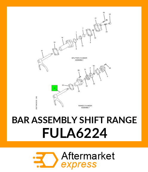 BAR ASSEMBLY SHIFT RANGE FULA6224