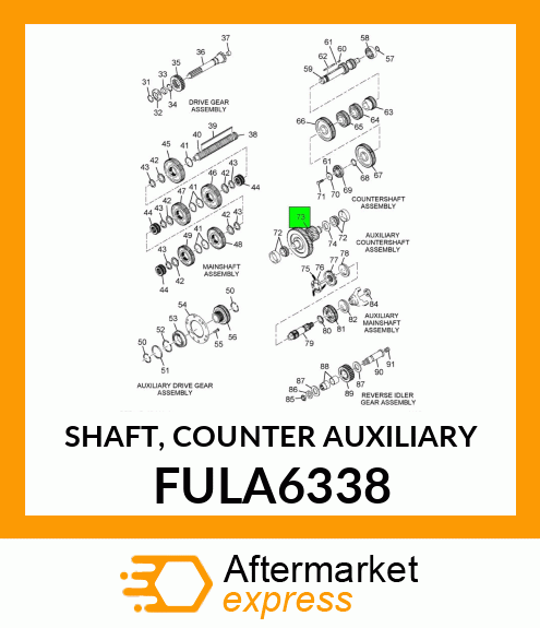 SHAFT, COUNTER AUXILIARY FULA6338