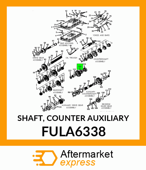 SHAFT, COUNTER AUXILIARY FULA6338