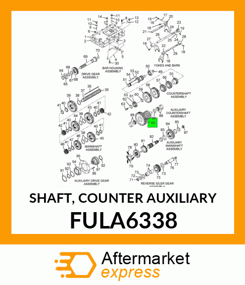 SHAFT, COUNTER AUXILIARY FULA6338