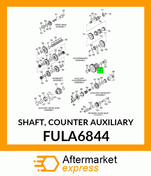 SHAFT, COUNTER AUXILIARY FULA6844