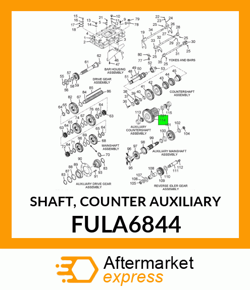 SHAFT, COUNTER AUXILIARY FULA6844