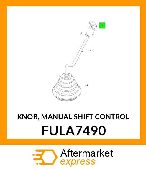 KNOB, MANUAL SHIFT CONTROL FULA7490