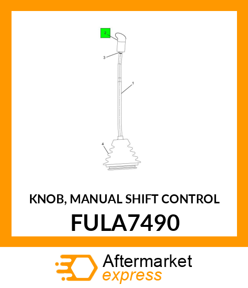 KNOB, MANUAL SHIFT CONTROL FULA7490