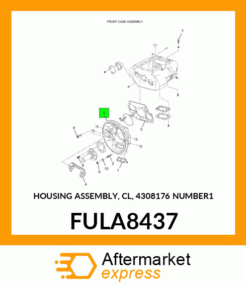 HOUSING ASSEMBLY, CL, 4308176 NUMBER1 FULA8437