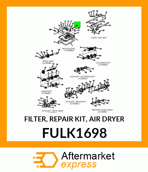 FILTER, REPAIR KIT, AIR DRYER FULK1698