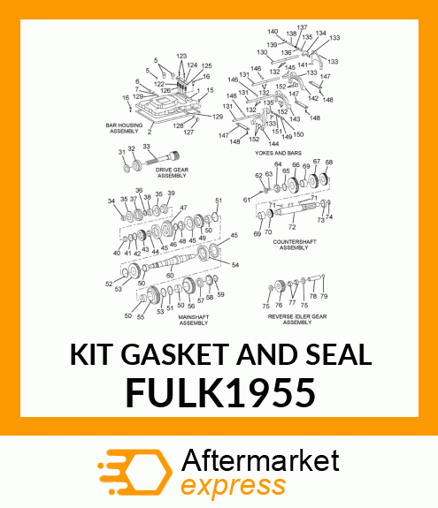 KIT GASKET AND SEAL FULK1955