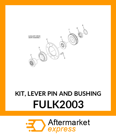 KIT, LEVER PIN AND BUSHING FULK2003