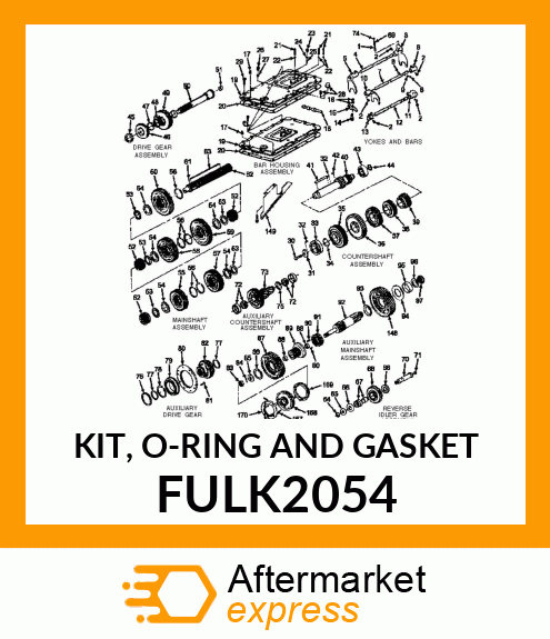 KIT, O-RING AND GASKET FULK2054