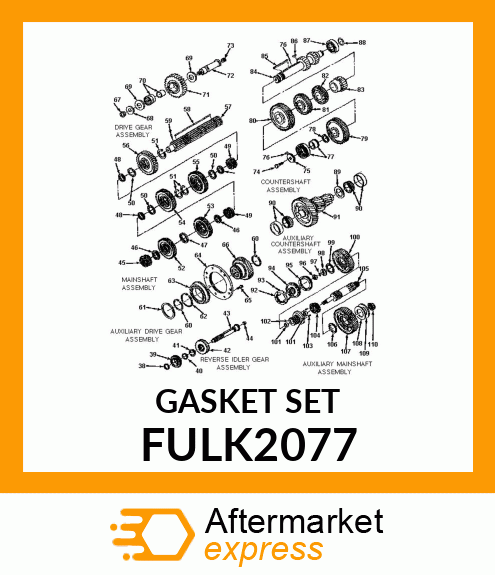 GASKET SET FULK2077