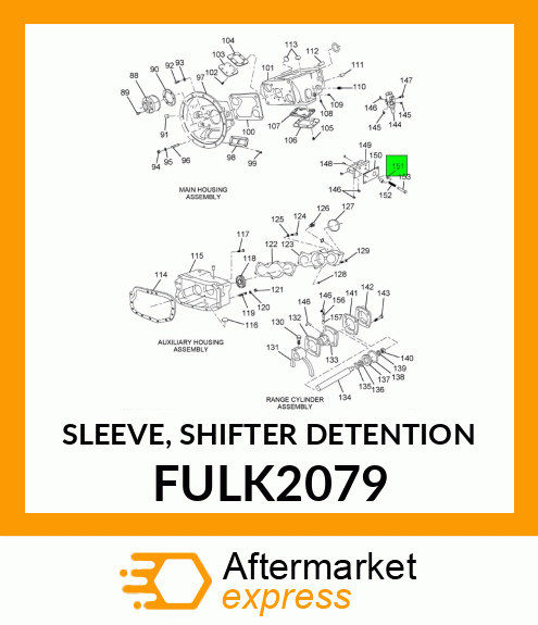 SLEEVE, SHIFTER DETENTION FULK2079