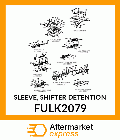 SLEEVE, SHIFTER DETENTION FULK2079