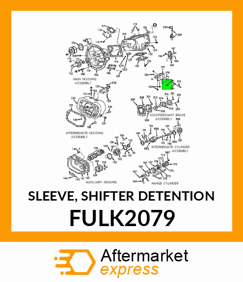 SLEEVE, SHIFTER DETENTION FULK2079