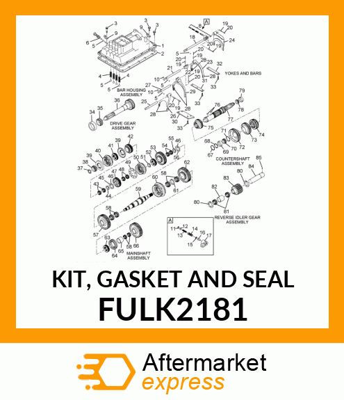 KIT, GASKET AND SEAL FULK2181