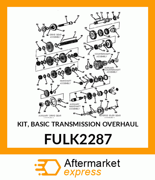 KIT, BASIC TRANSMISSION OVERHAUL FULK2287