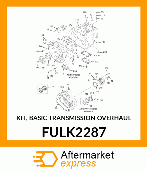 KIT, BASIC TRANSMISSION OVERHAUL FULK2287