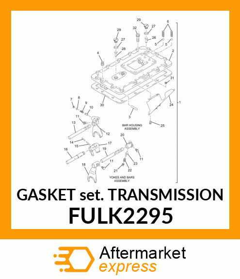 GASKET SET TRANSMISSION FULK2295