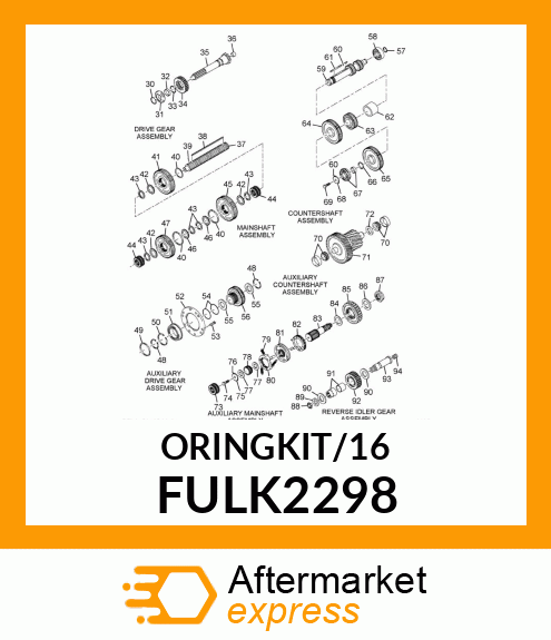 KIT, O-RING AND GASKET FULK2298