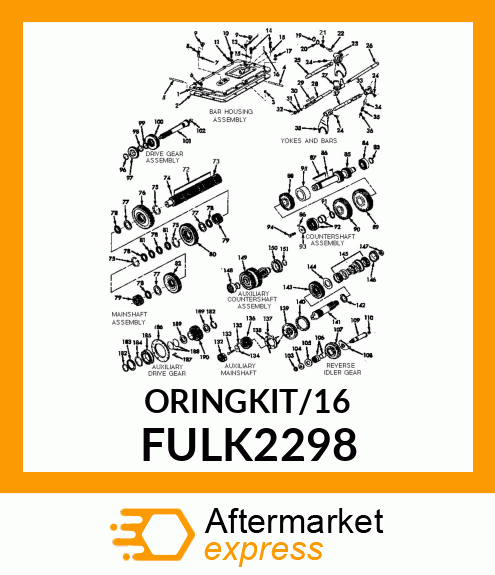 KIT, O-RING AND GASKET FULK2298