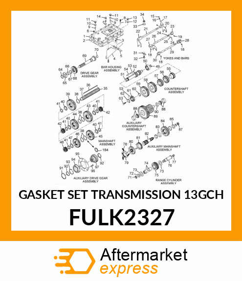 GASKET SET TRANSMISSION 13GCH FULK2327