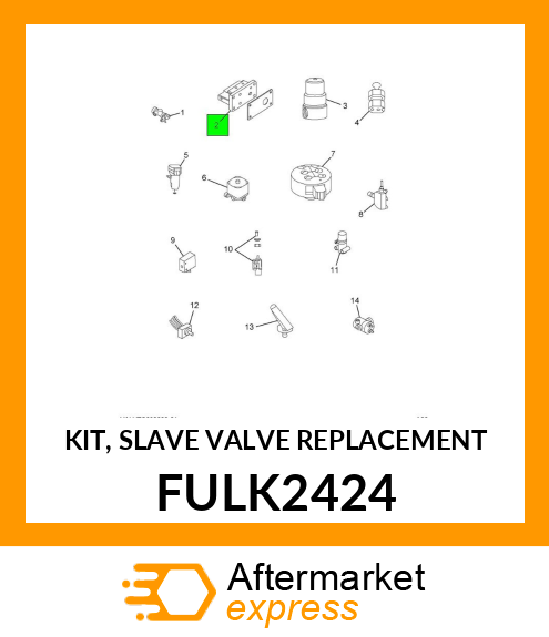 KIT, SLAVE VALVE REPLACEMENT FULK2424