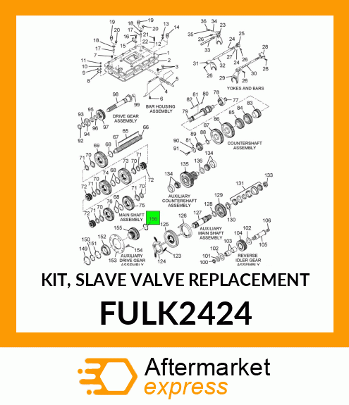 KIT, SLAVE VALVE REPLACEMENT FULK2424