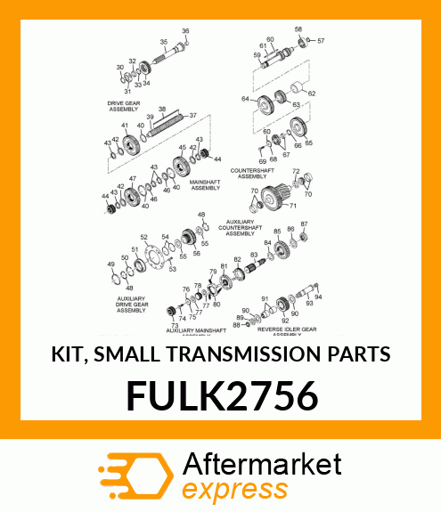 KIT, SMALL TRANSMISSION PARTS FULK2756