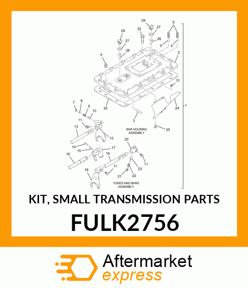 KIT, SMALL TRANSMISSION PARTS FULK2756