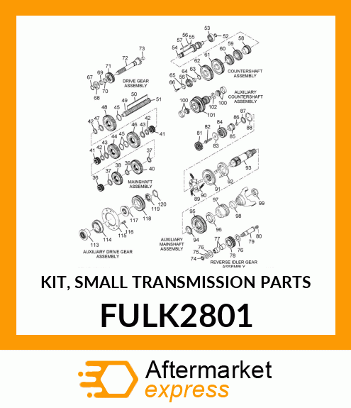 KIT, SMALL TRANSMISSION PARTS FULK2801