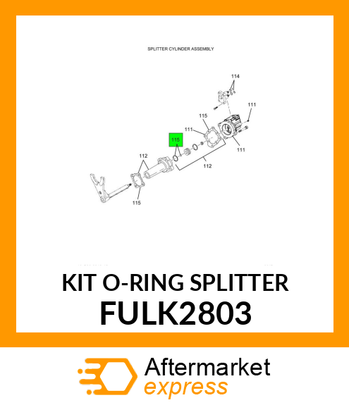 KIT O-RING SPLITTER FULK2803