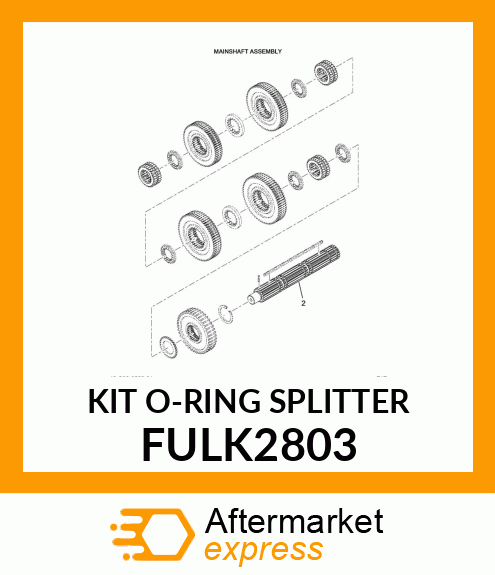 KIT O-RING SPLITTER FULK2803