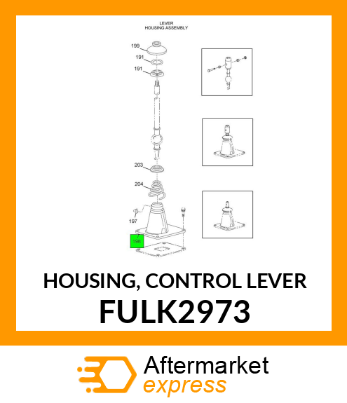 HOUSING, CONTROL LEVER FULK2973