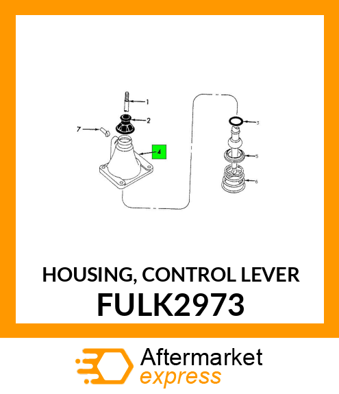 HOUSING, CONTROL LEVER FULK2973