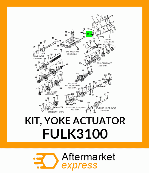 KIT, YOKE ACTUATOR FULK3100