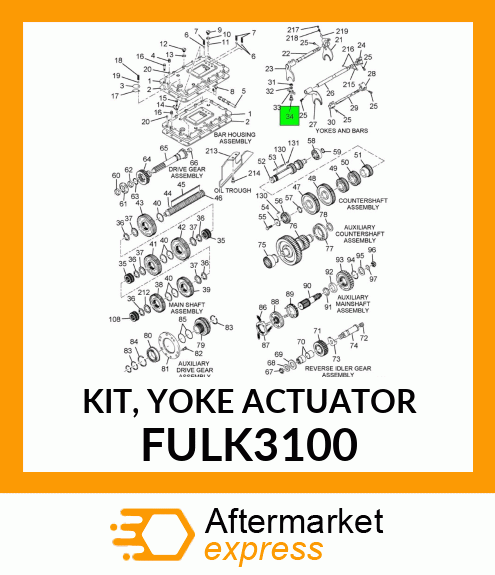 KIT, YOKE ACTUATOR FULK3100