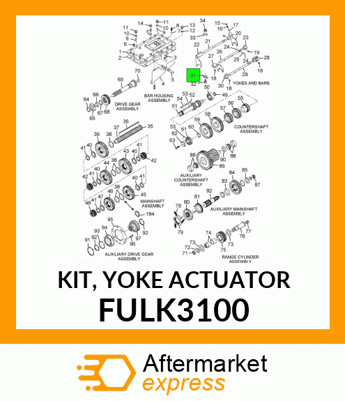 KIT, YOKE ACTUATOR FULK3100