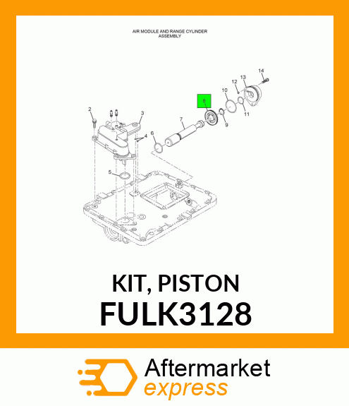 KIT, PISTON FULK3128