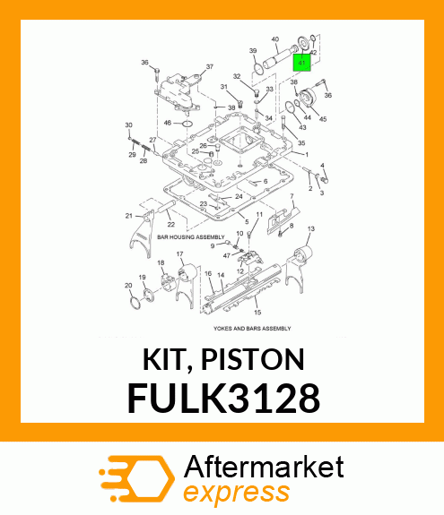 KIT, PISTON FULK3128