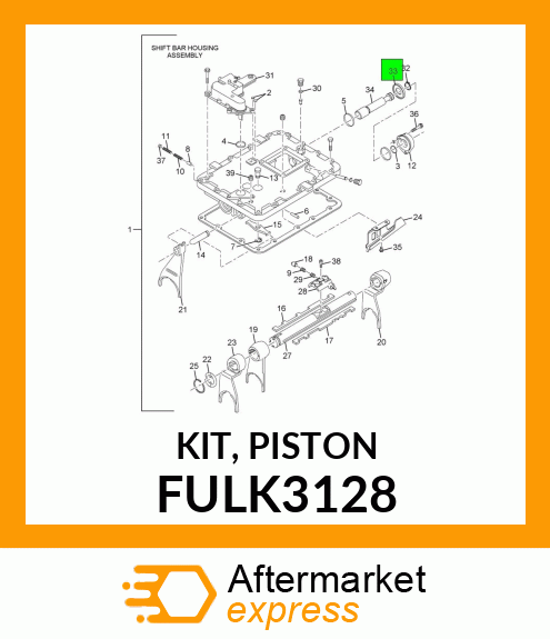 KIT, PISTON FULK3128