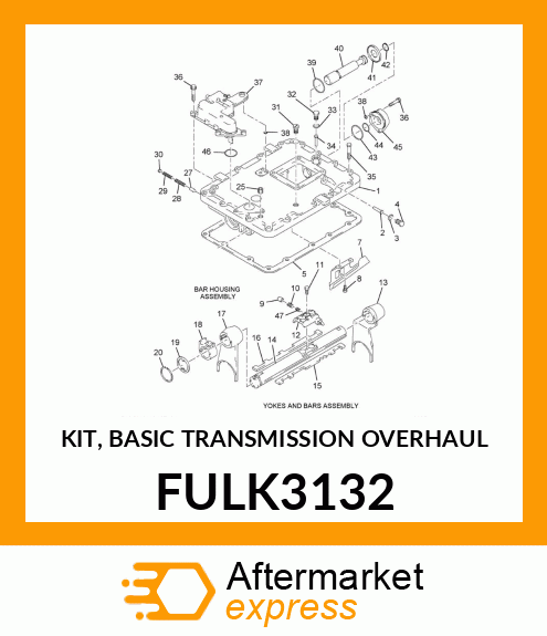 KIT, BASIC TRANSMISSION OVERHAUL FULK3132